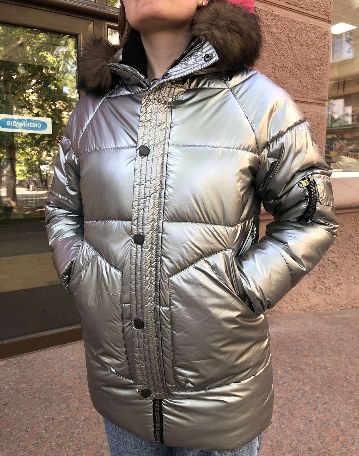 Куртка для хлопчика сріблястий 8279-20-1