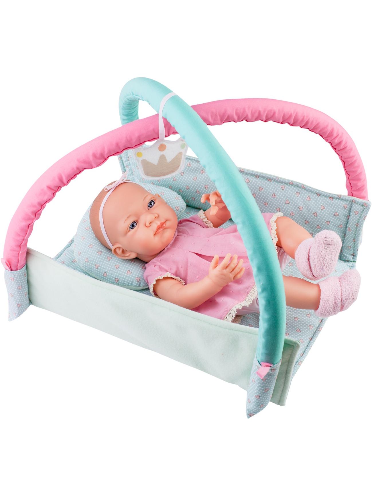 Лялька дівчинка новонароджена на розвиваючому килимку, 36см Paola Reina 05019