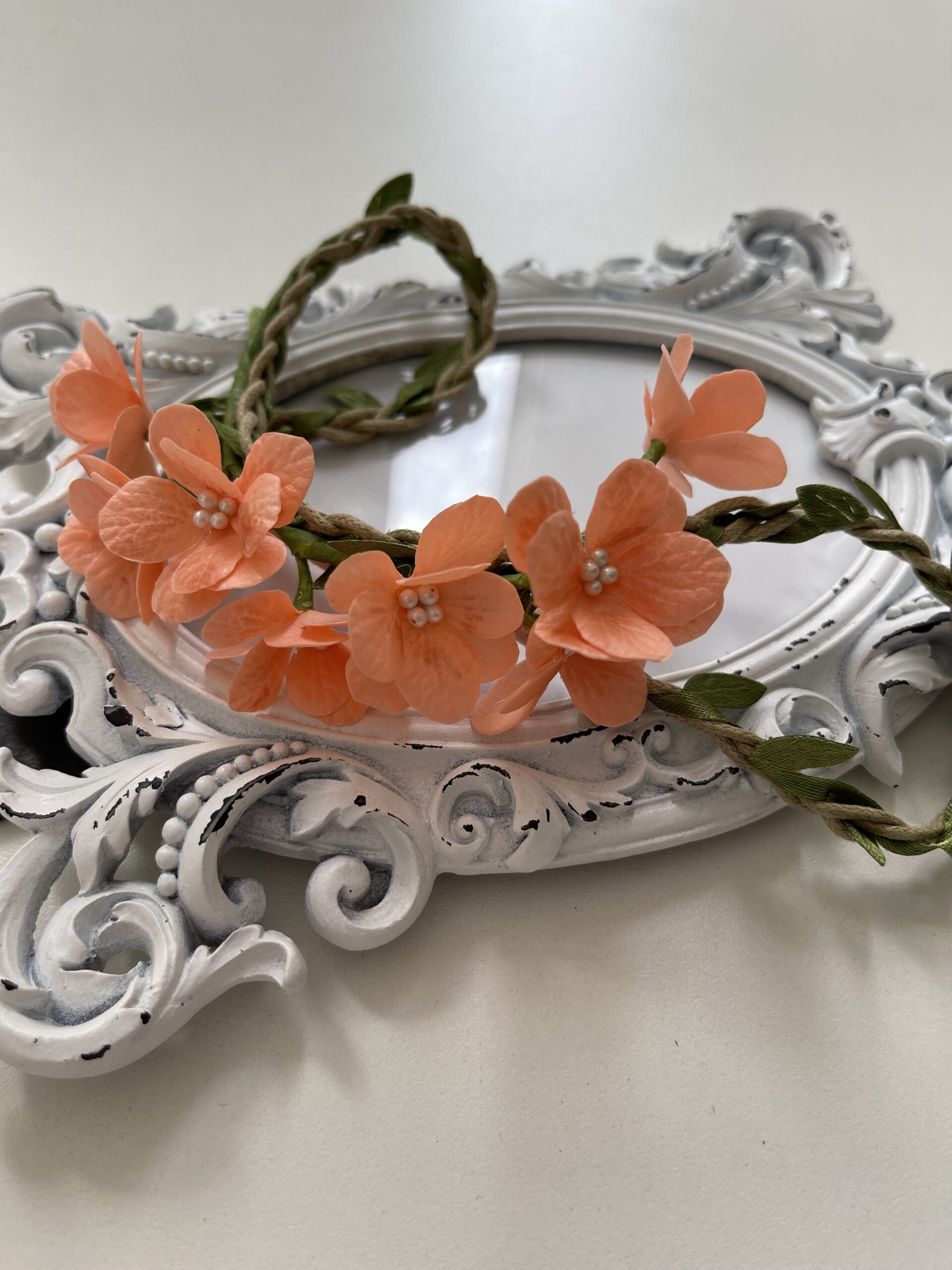 Повязка "Гортензія персик"