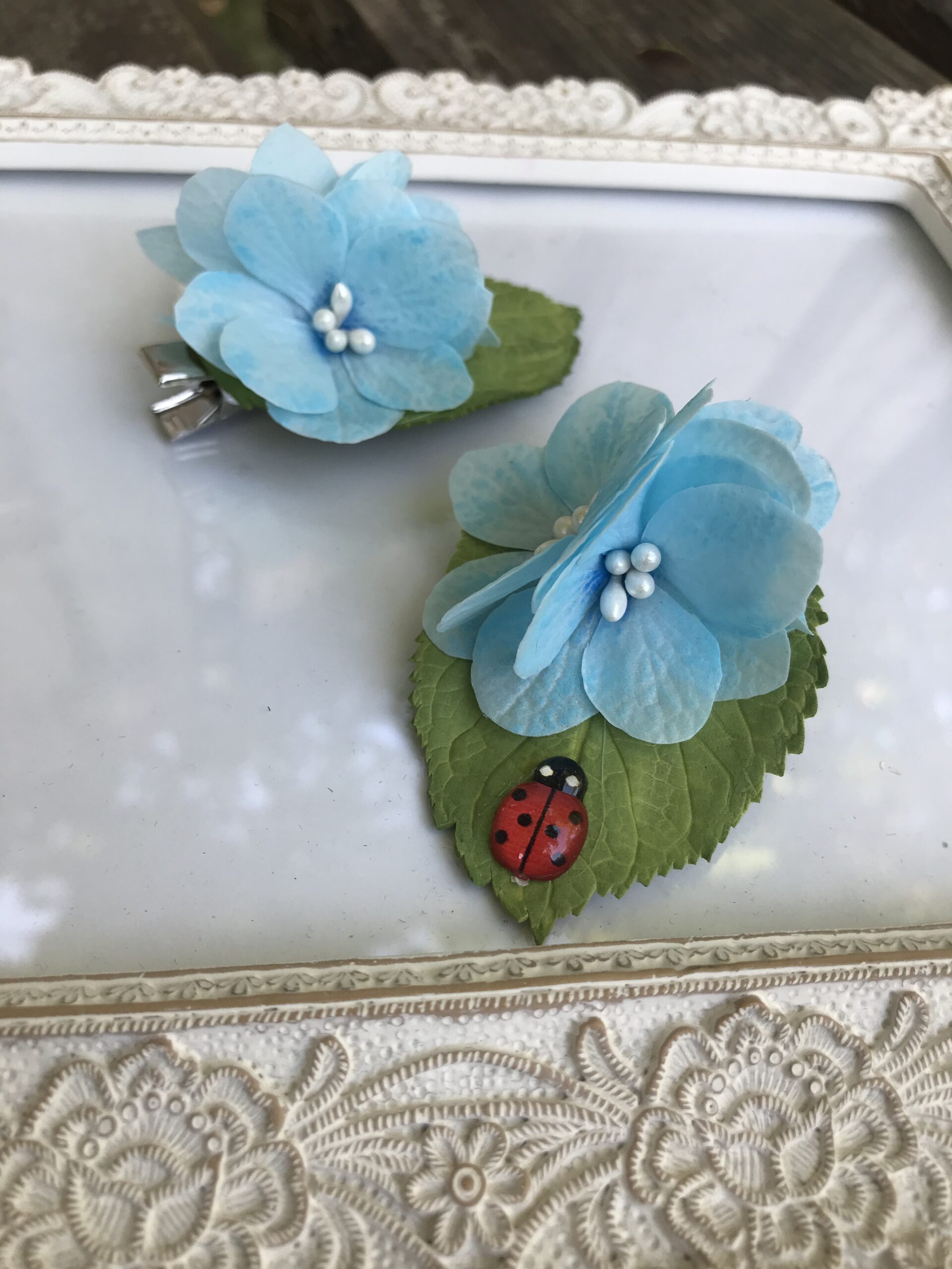 Заколки "Гортензія" пара