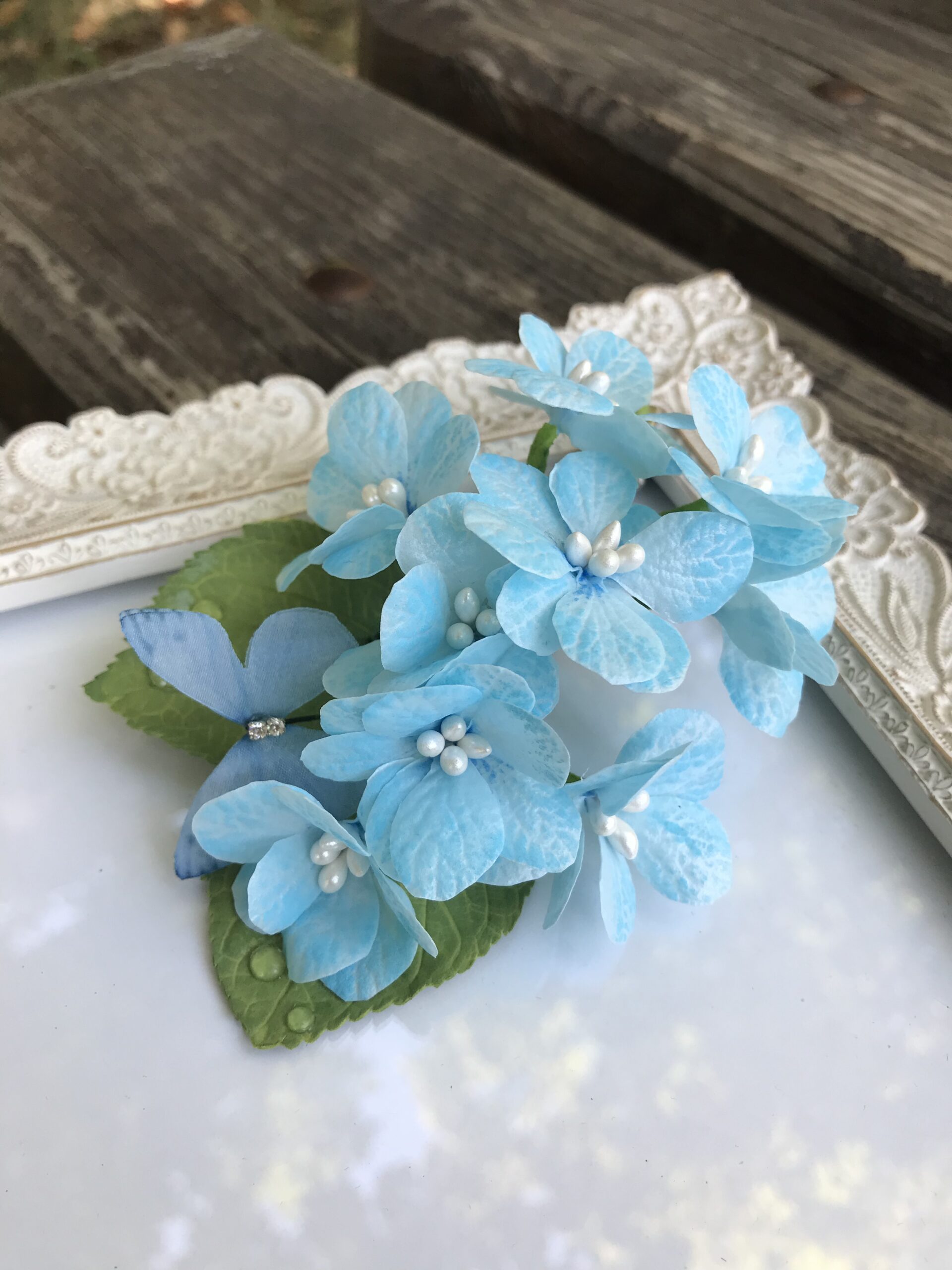 Заколка "Гортензія" з мет. XL