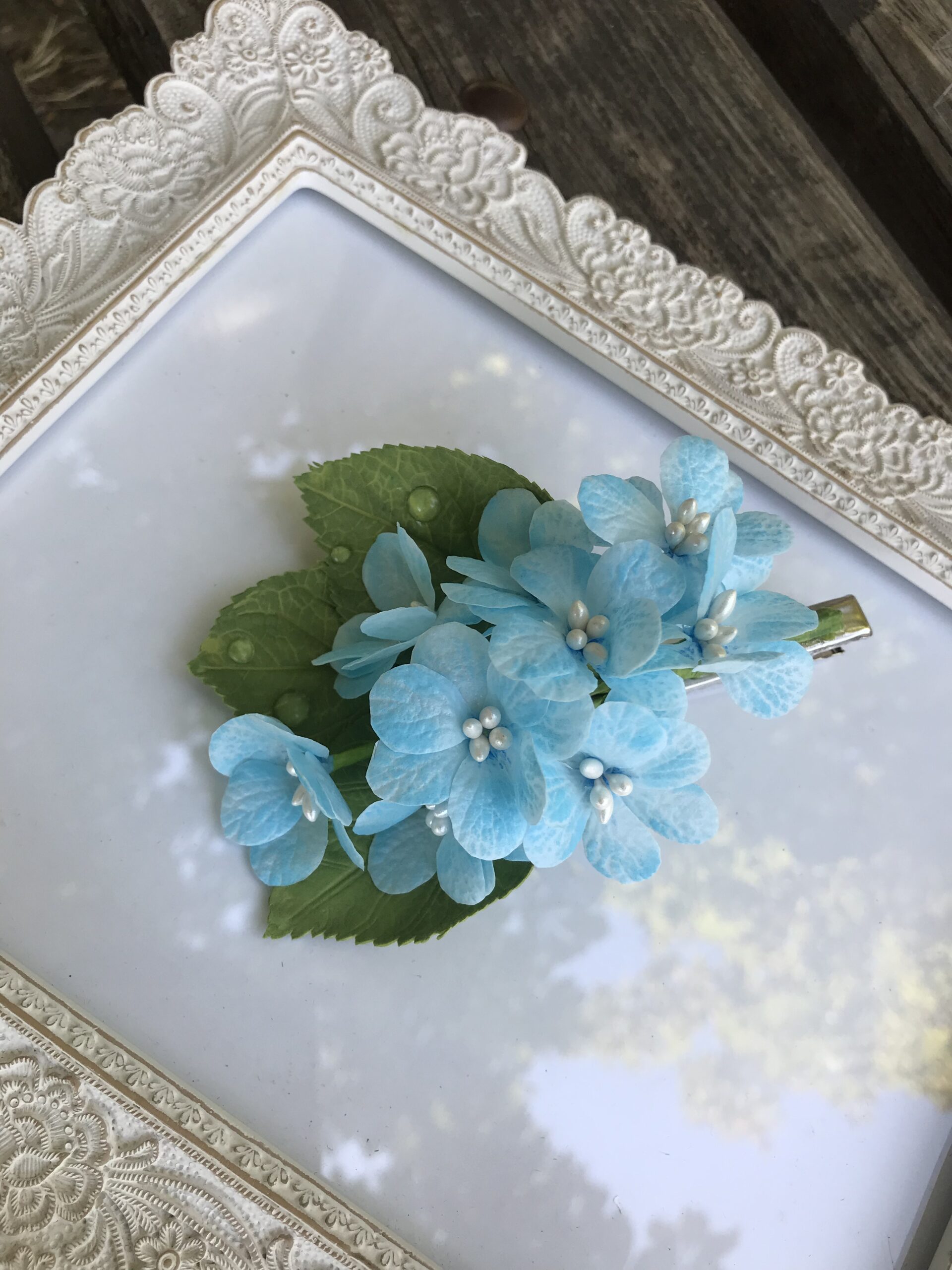 Заколка "Гортензія" без мет. XL