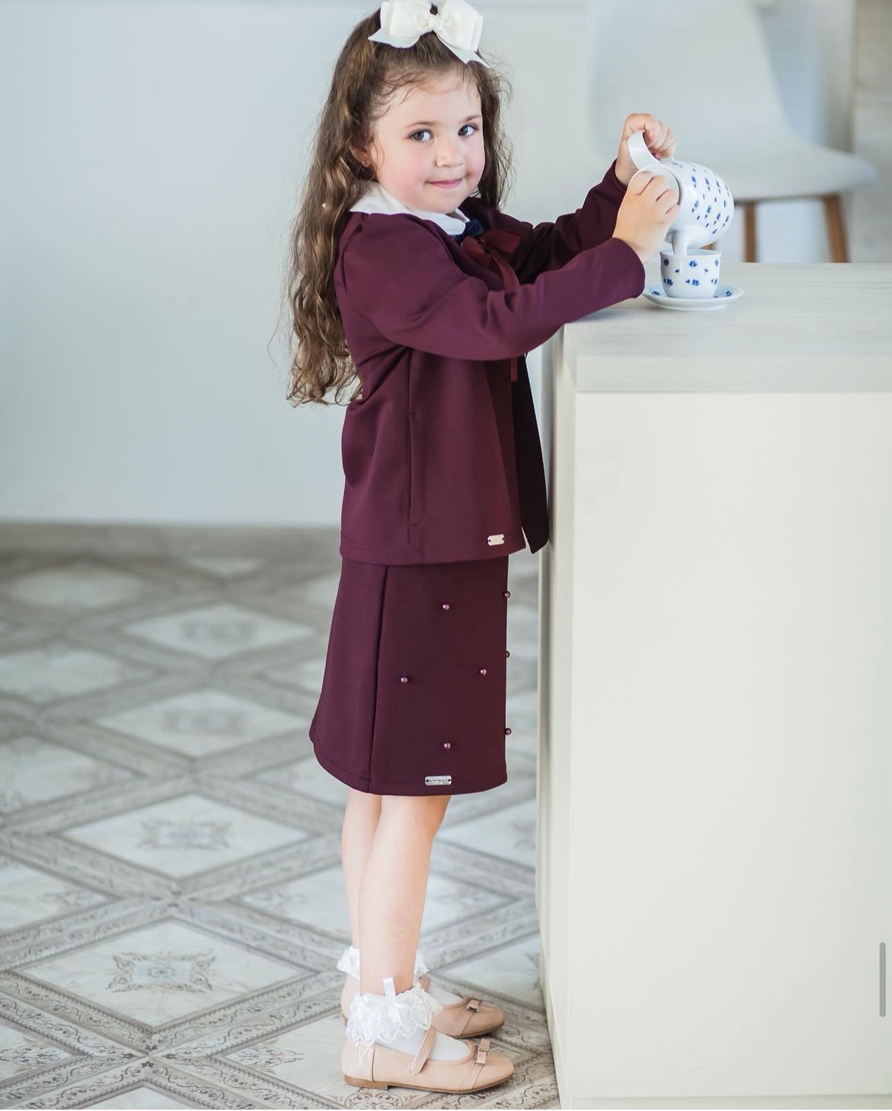 Жакет Зіара бордо ЖК-43803б