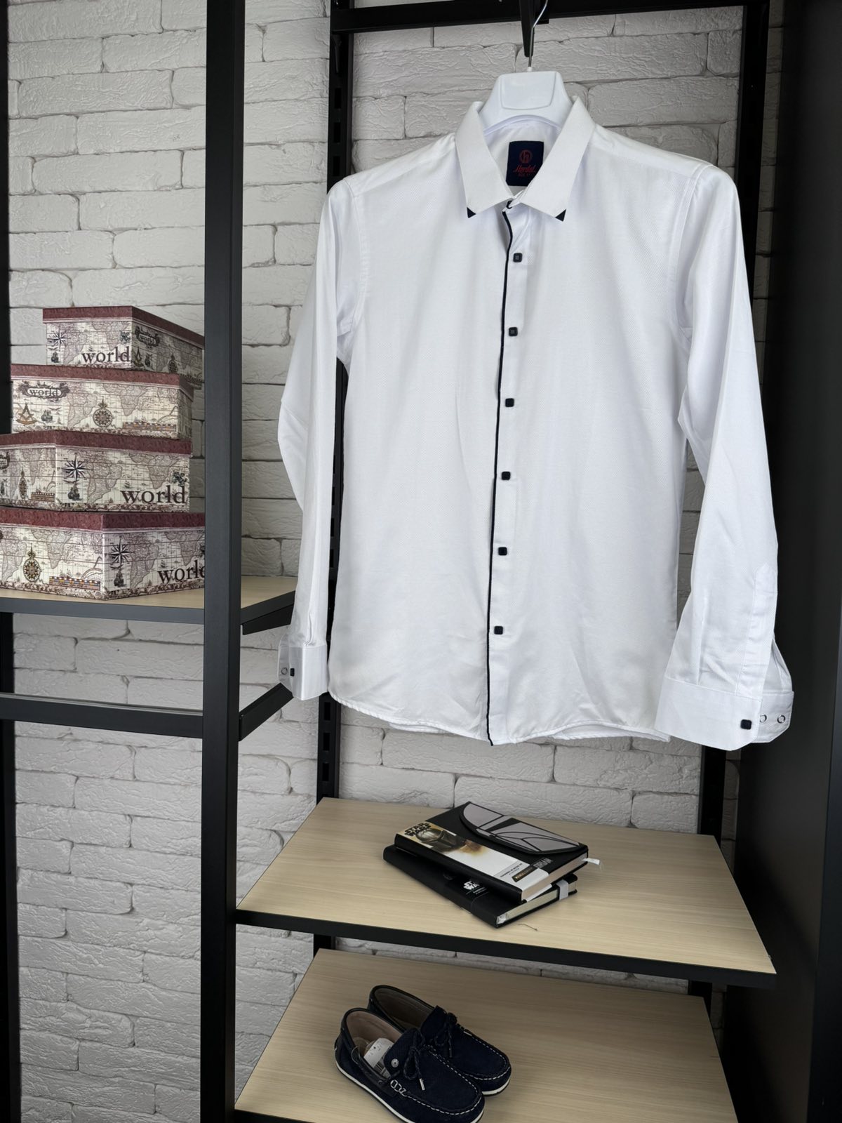 Сорочка біло-синя 1041-1