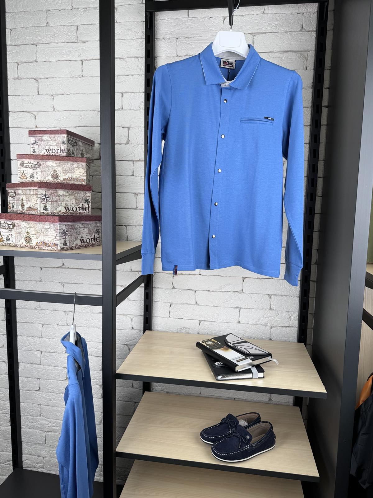 Сорочка кнопка трикотаж 7657-2-3-6-7-8-9