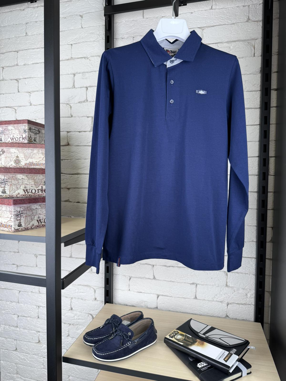 Поло синій 7678-25