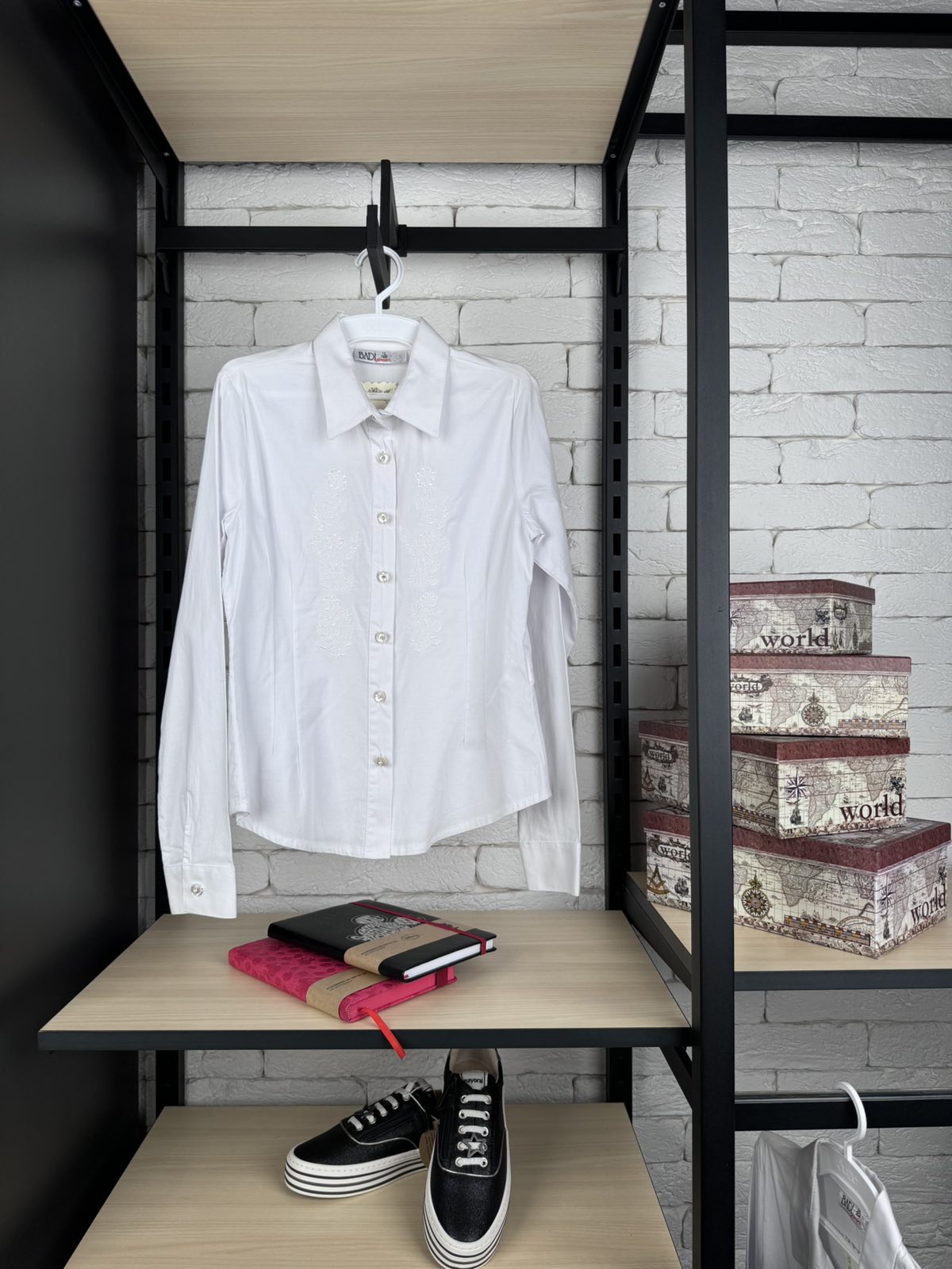 Блуза для дівчинки біла 10098-1