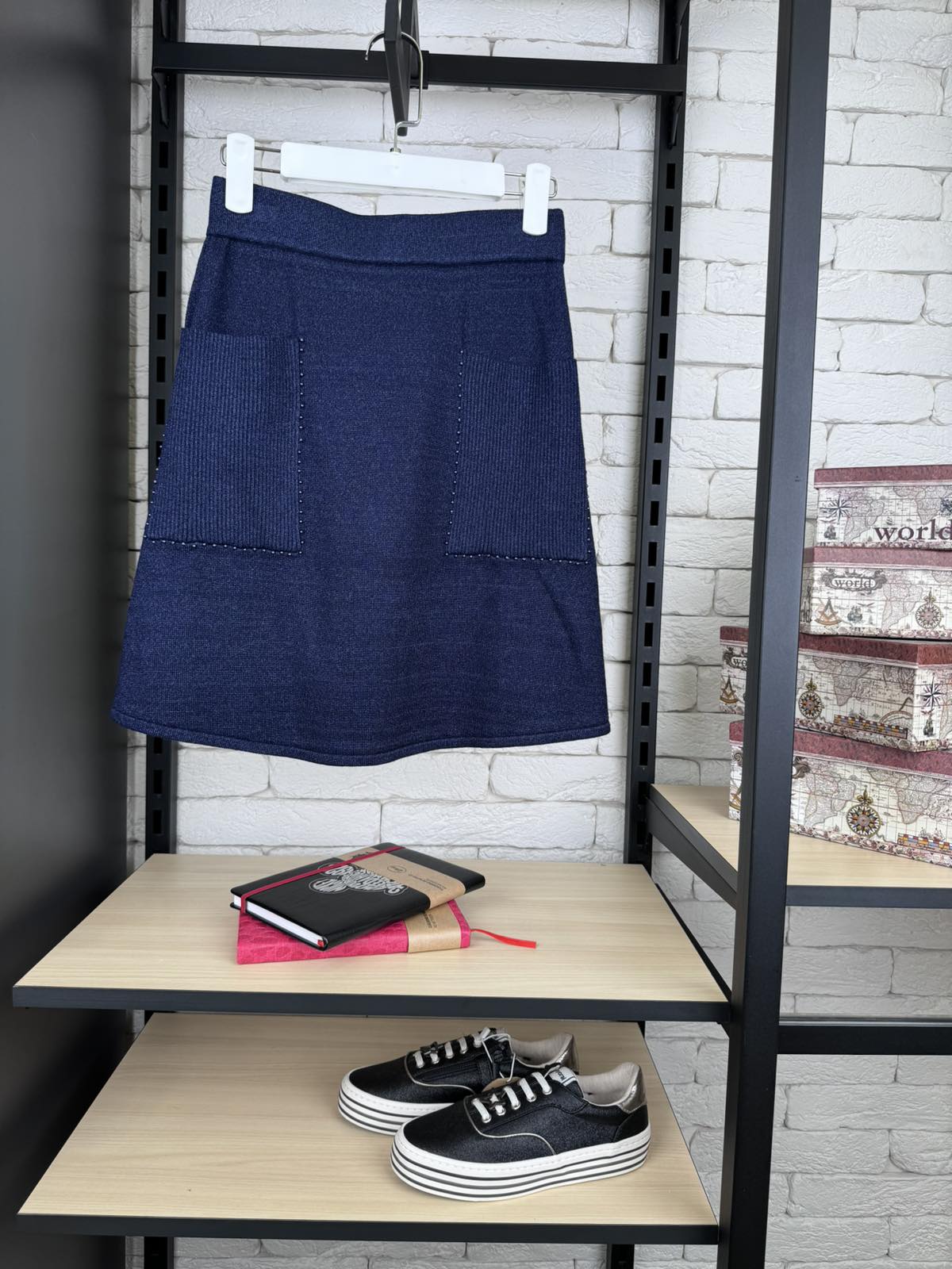 Спідниця для дівчинки синя 10133-1