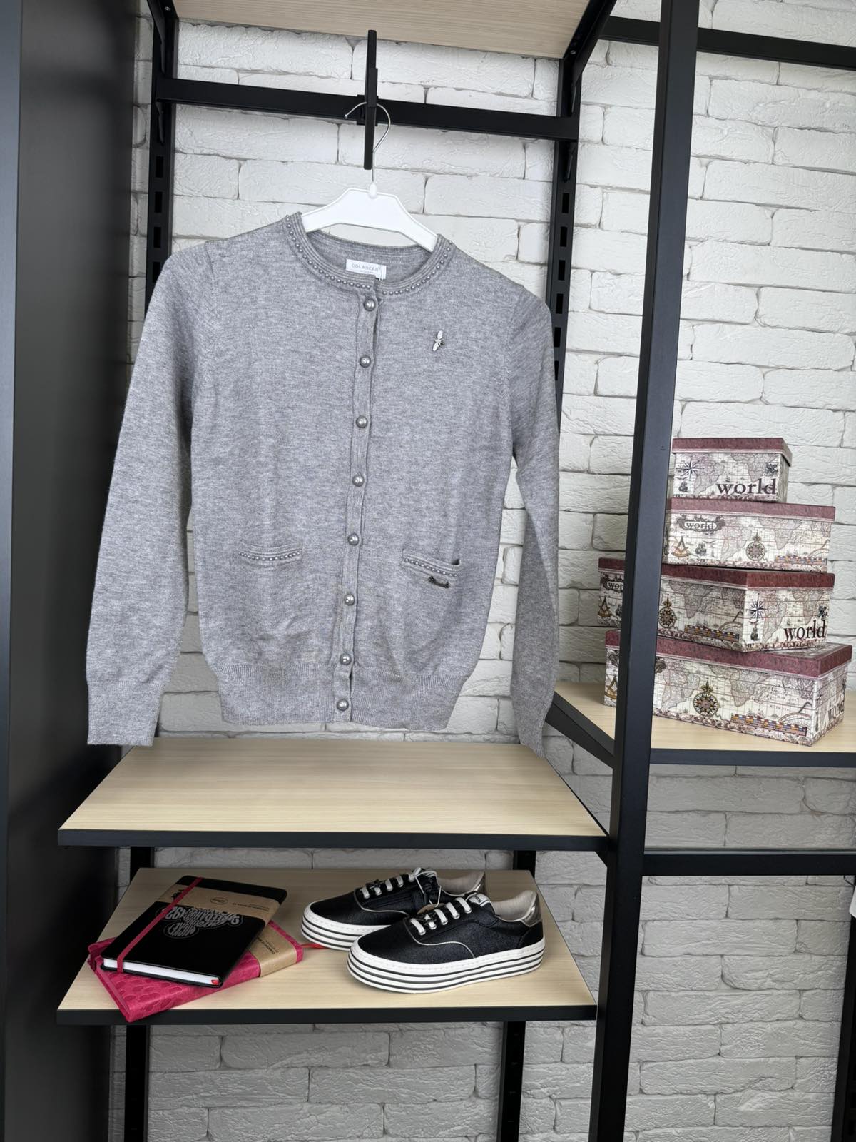 Кофта для дівчинки сіра 10172-1