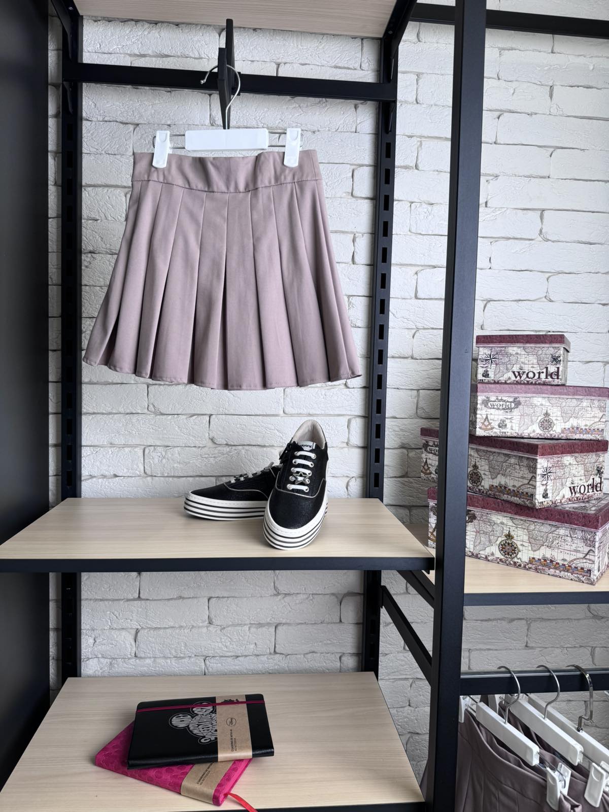 Спідниця плісе для дівчинки беж 11071159