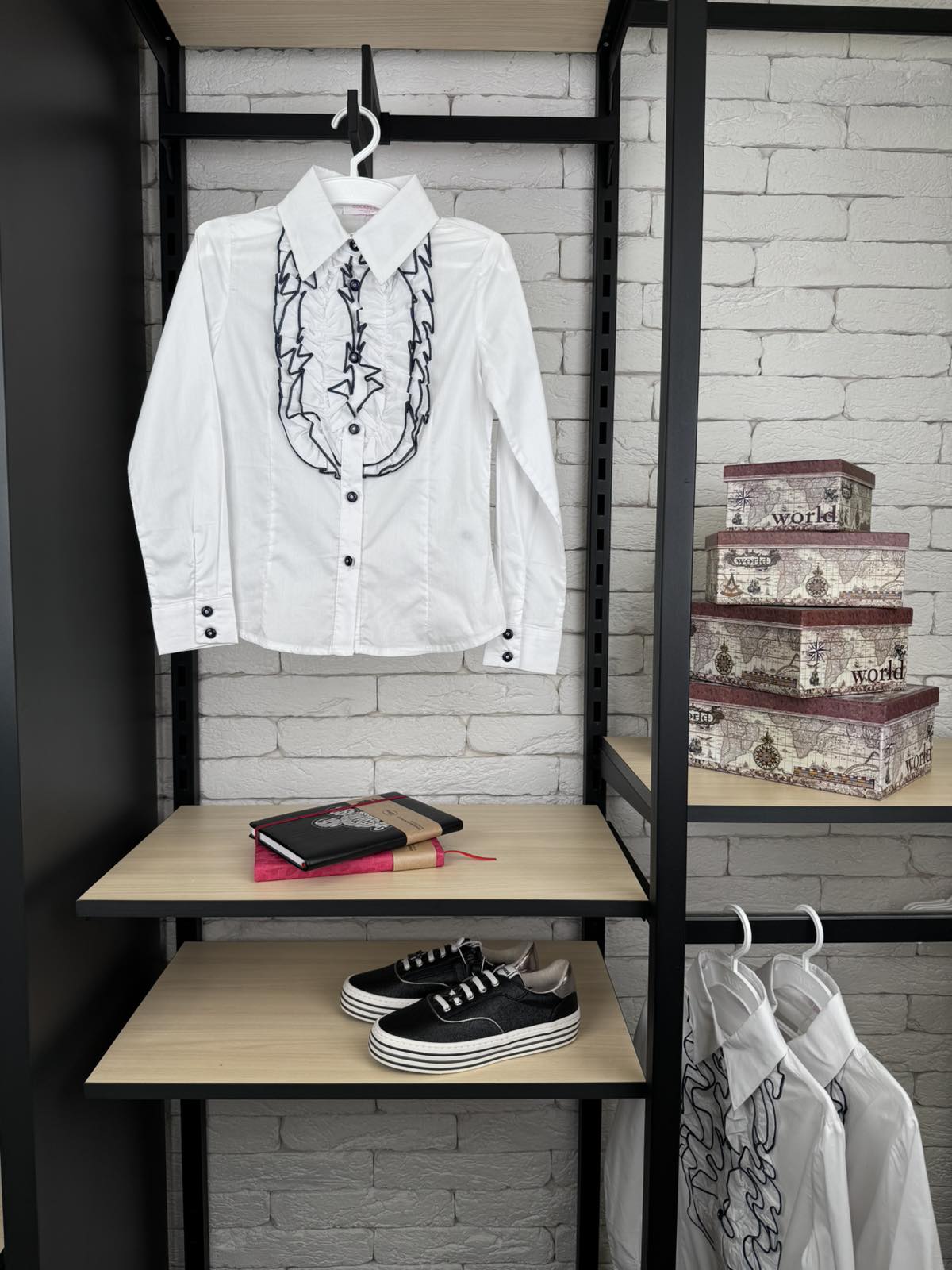 Блуза для дівчинки біла 182029-1