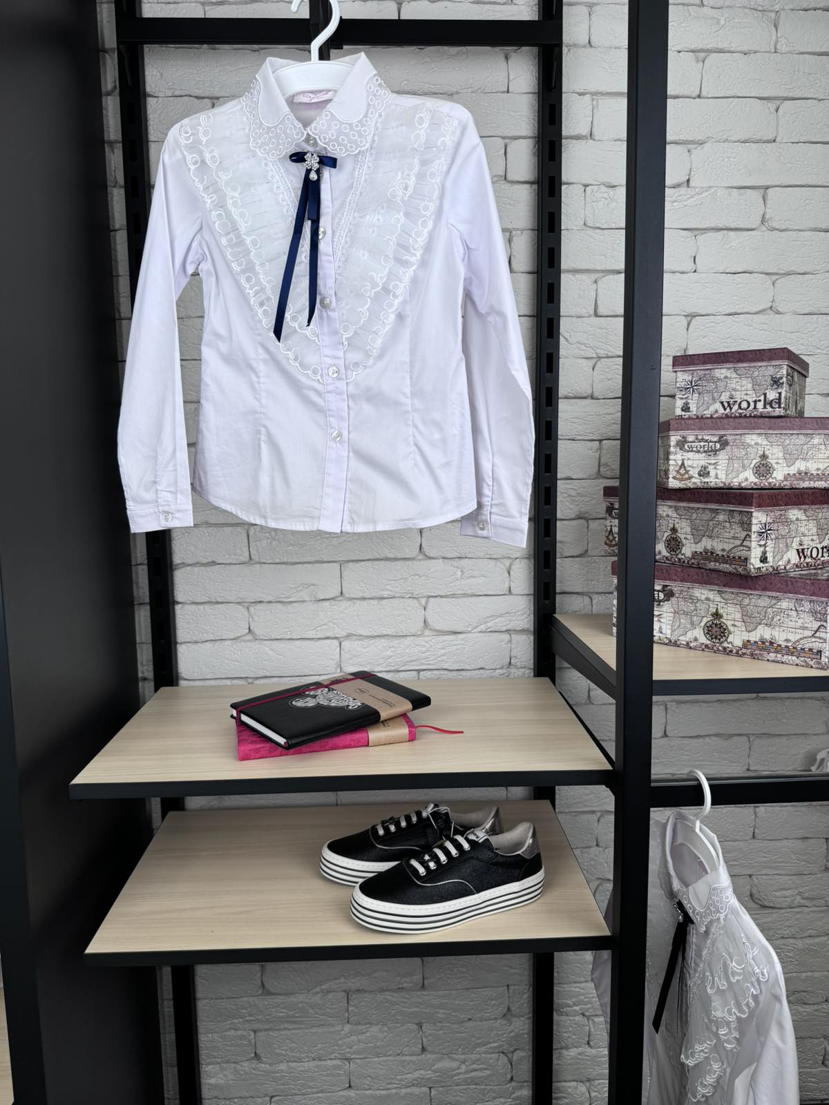 Блуза для дівчинки біла 185387-1