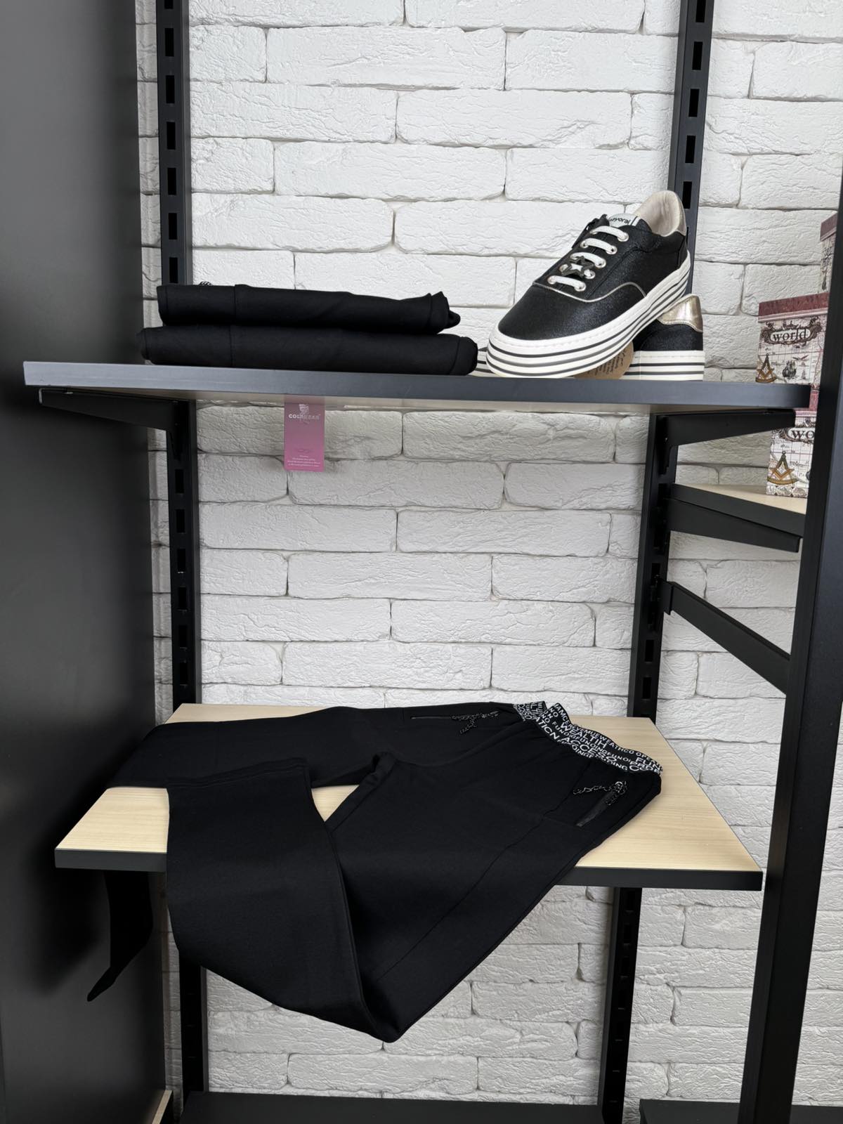 Брюки для дівчинки чорні 185414А-1