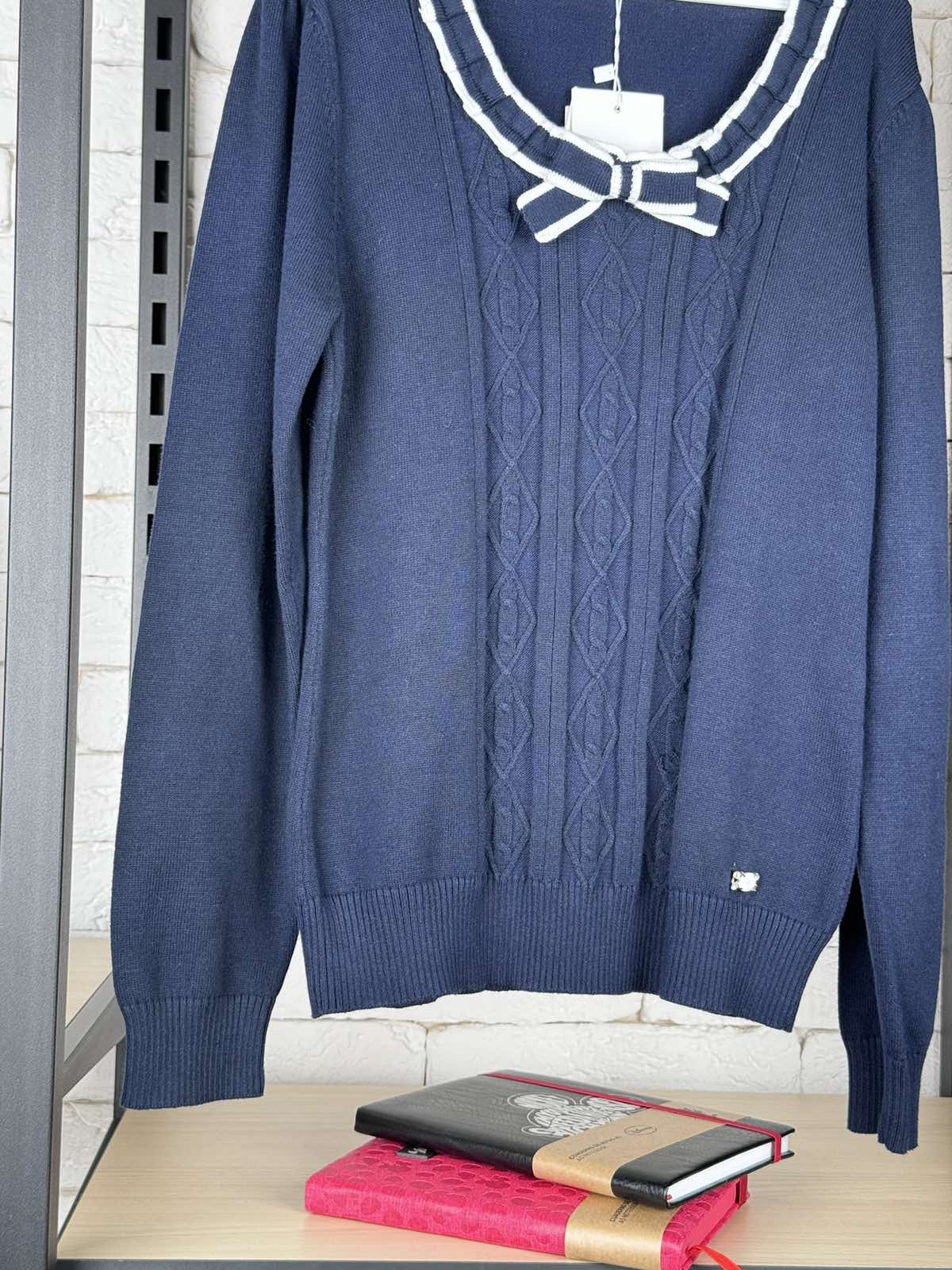 Светр для дівчинки синій 39011/16