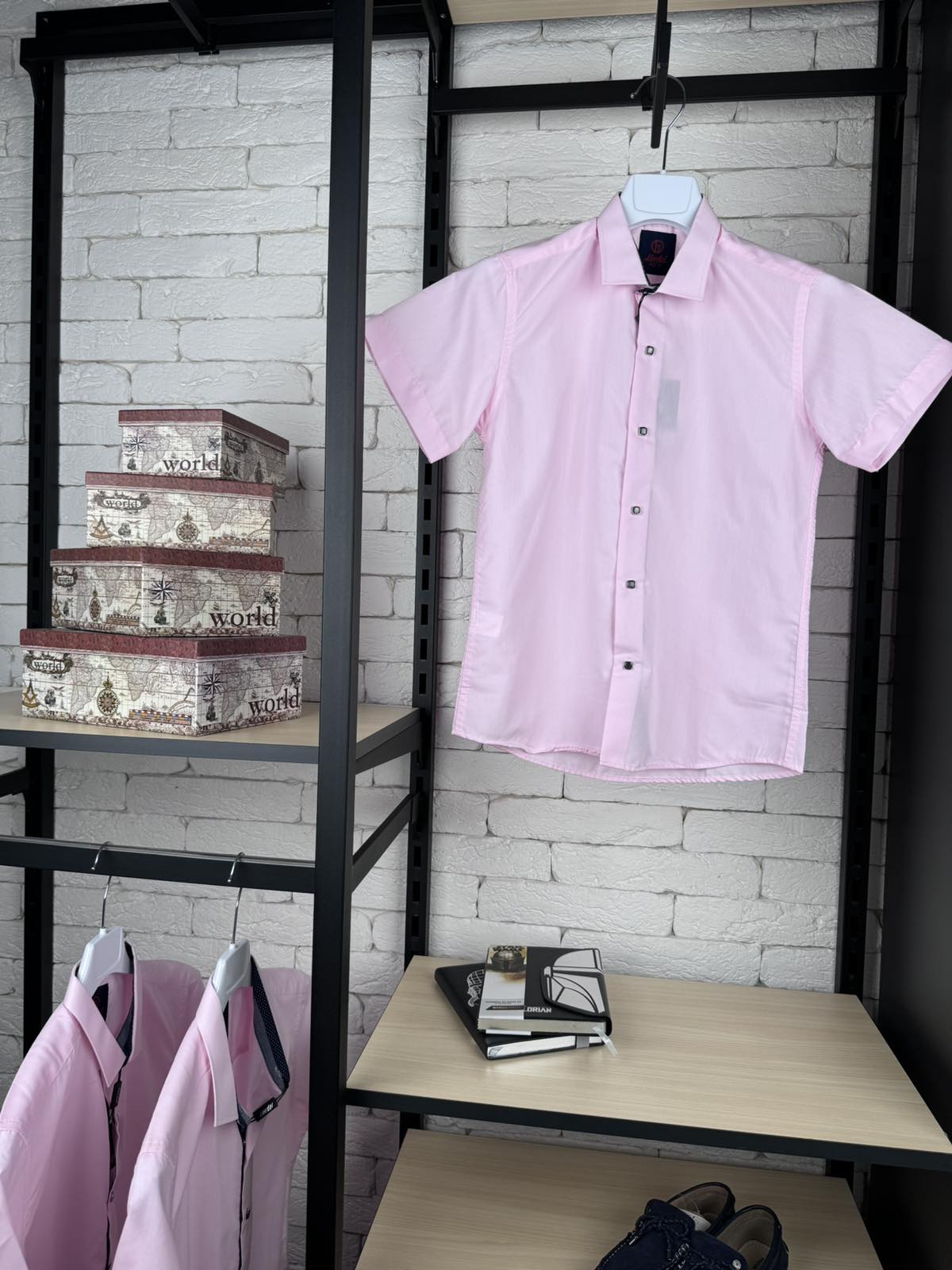 Сорочка рожева к/р 470-14