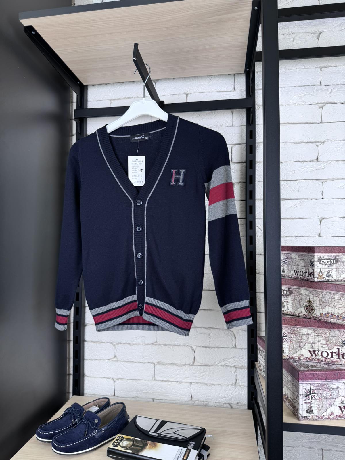 Кардиган для хлопчика синій 516-1с