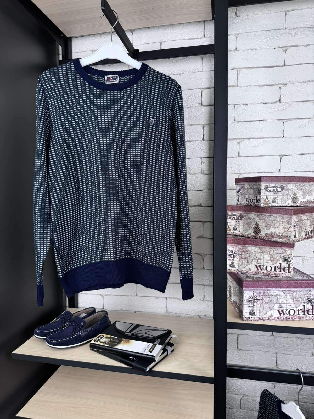 Светр для хлопчика синій 8019-20