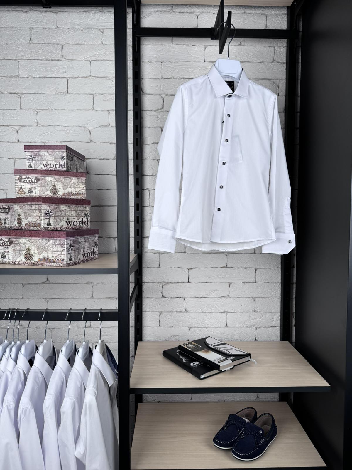 Сорочка біла кнопка д/р 97-1к