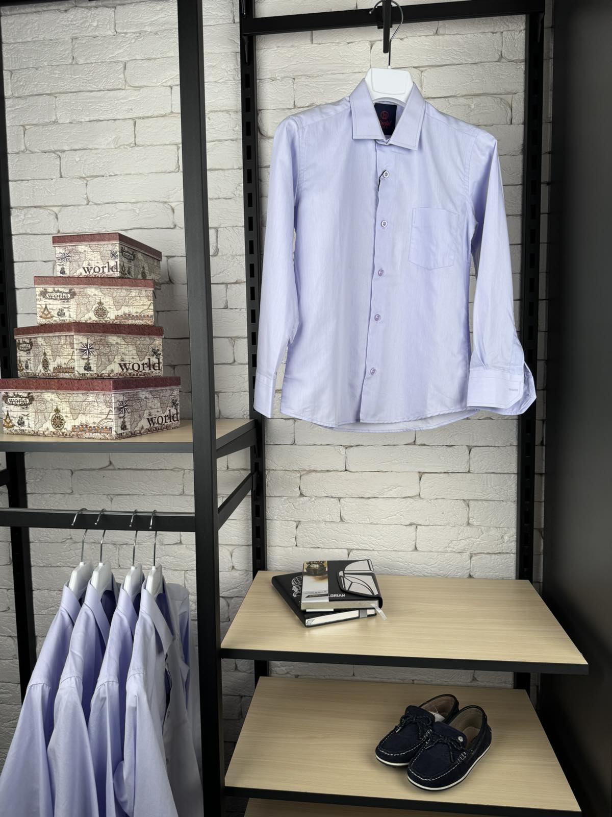 Сорочка лавандова д/р 97-5