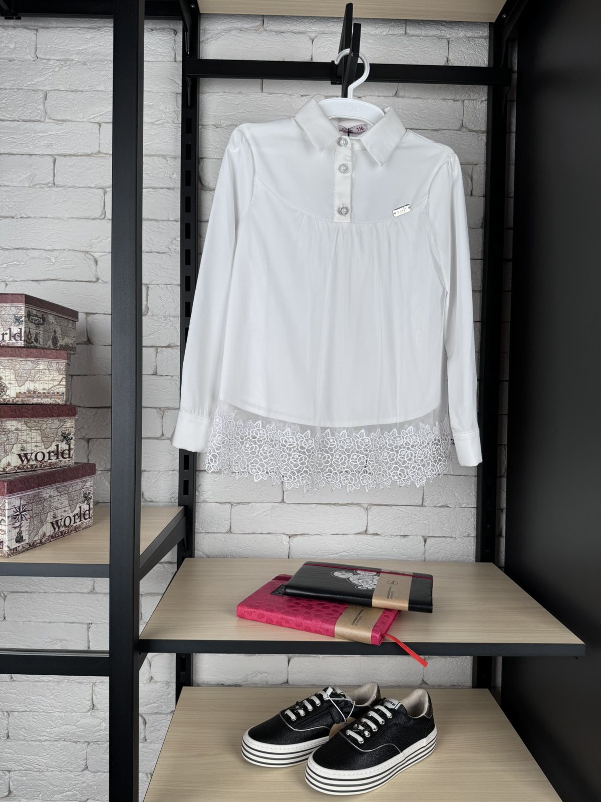 Блуза Джордані біла БЛ-32809б