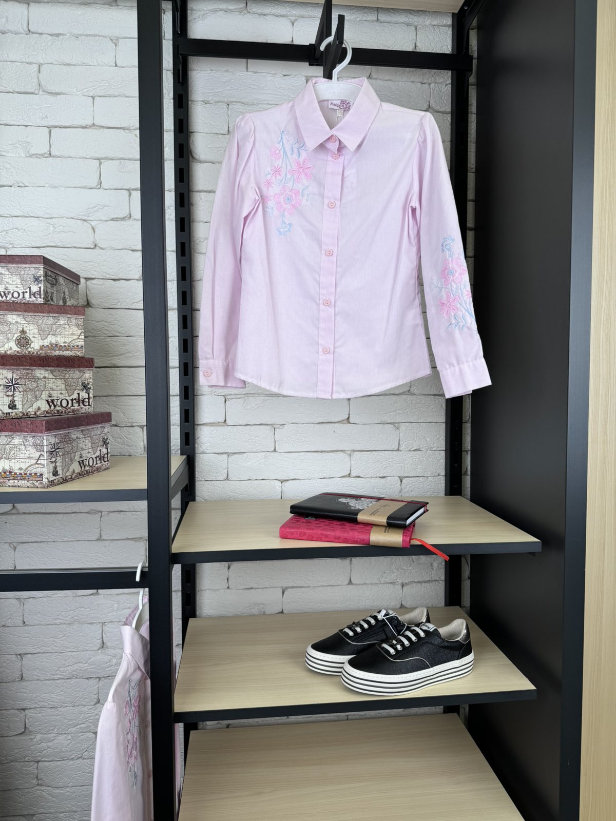 Блуза для дівчинки рожева довгий рукав БШ-00169р