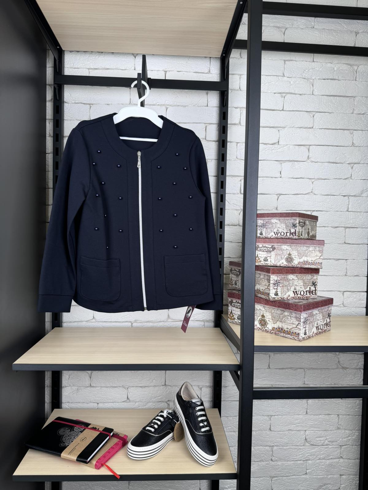 Жакет для дівчинки синій МОД90-1153