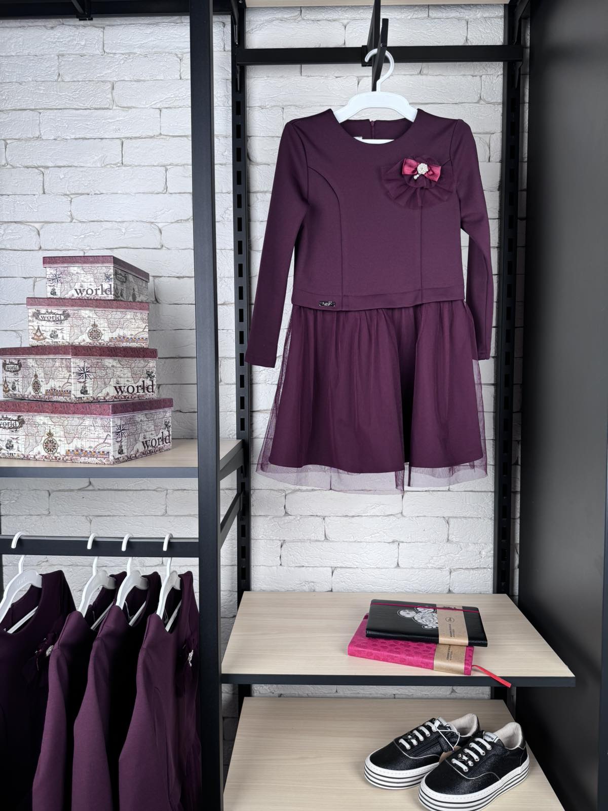 Сукня Беатріс бордо ПЛ-69803б