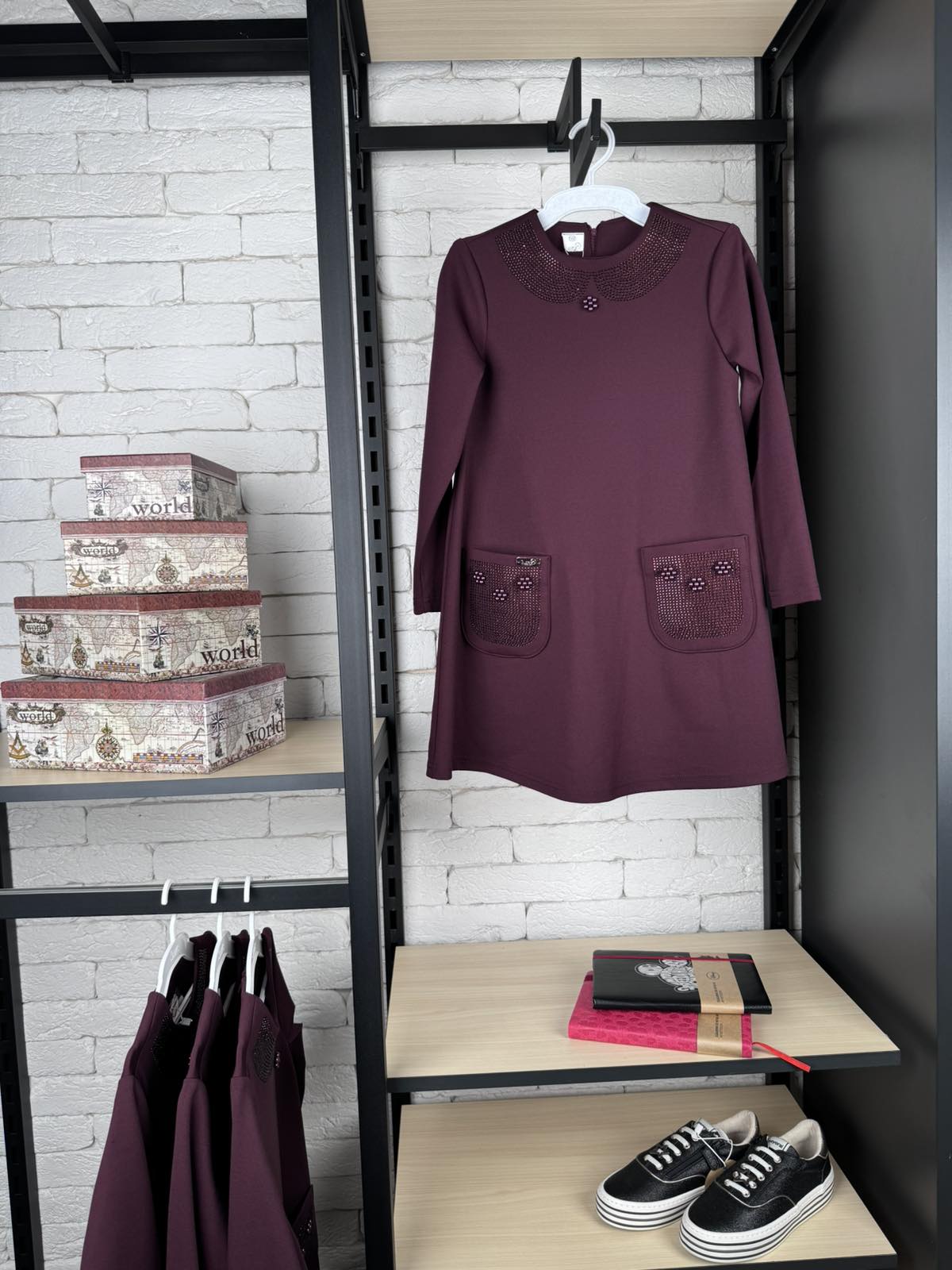 Сукня Мальвіна бордо ПЛ-75803б