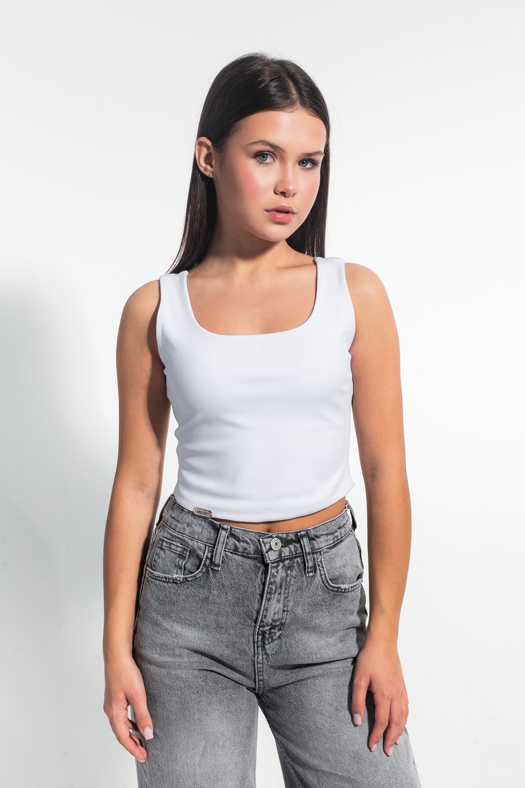 Топ для дівчинки Еверлі білий TP019-Y3F23w