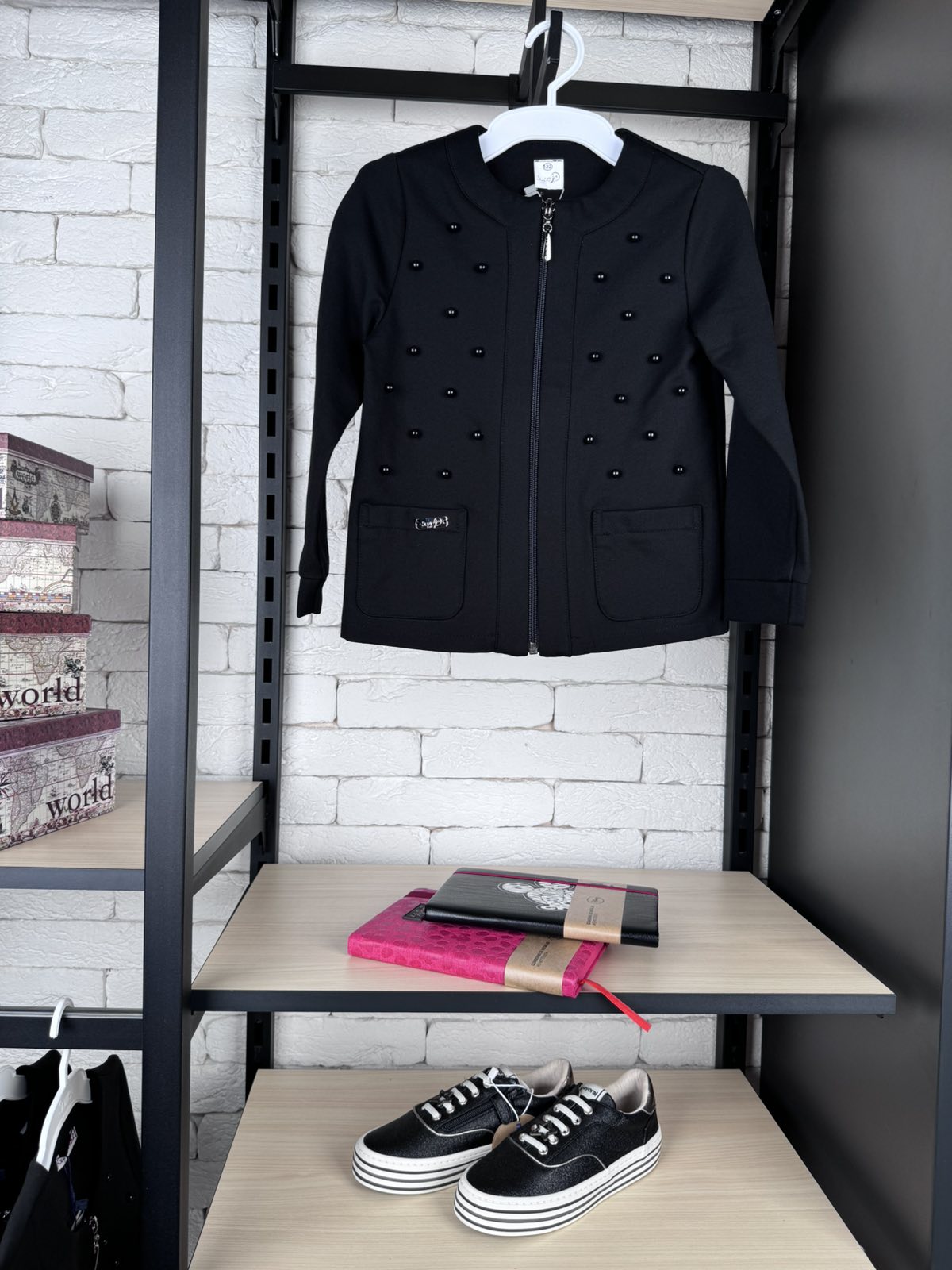 Жакет Бренда чорний ЖК-42803ч