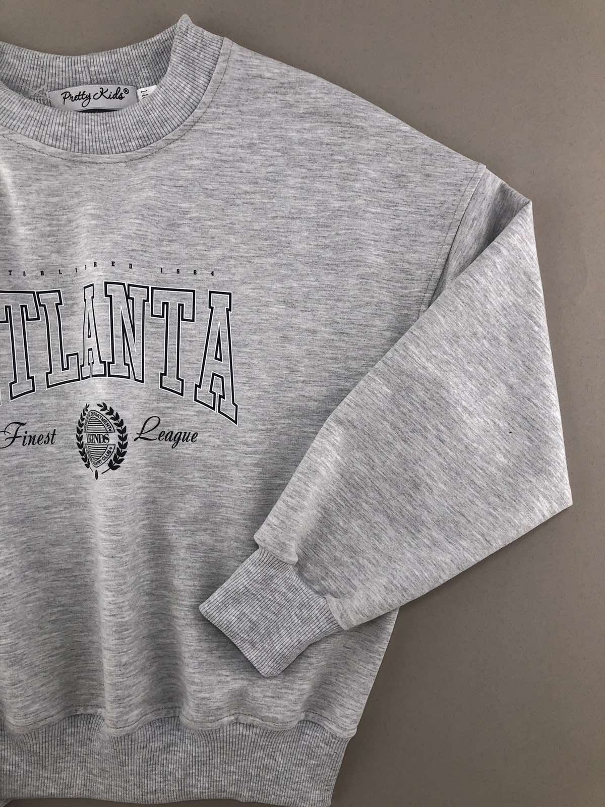 Світшот для дівчинки сірий 1009-0386