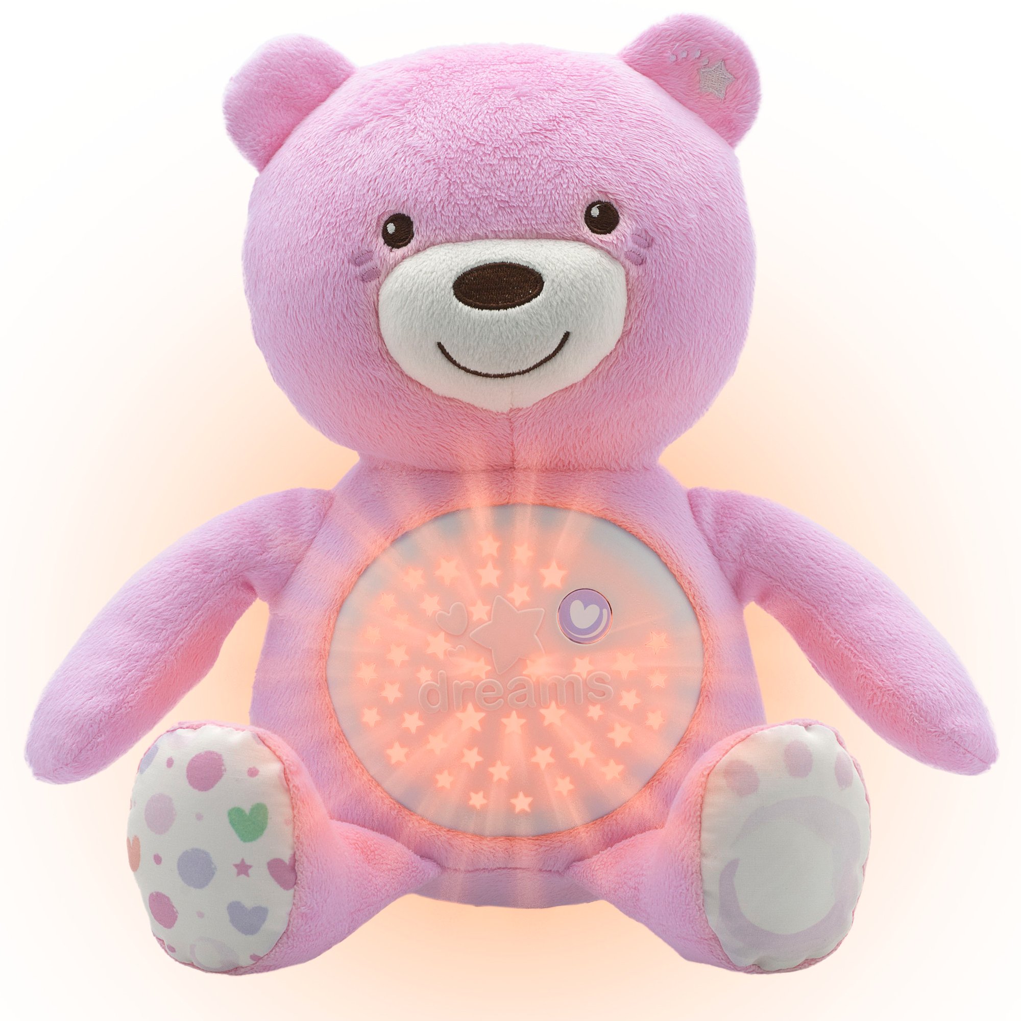 Іграшки для немовлят, розвиток й розваги Іграшка музична "Ведмежа" , рожева. Chicco 08015.10