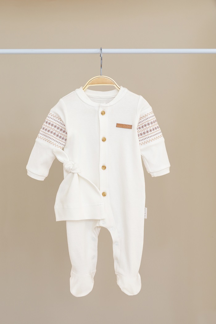 Чоловічок, повзунки. Чоловічок з шапочкою "Field", Молочний 100691