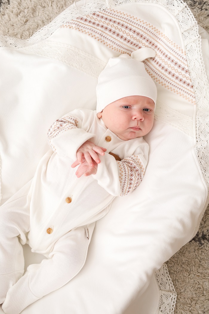 Пледи та конверти. Плед на виписку та хрещення "Field", Молочний 100699