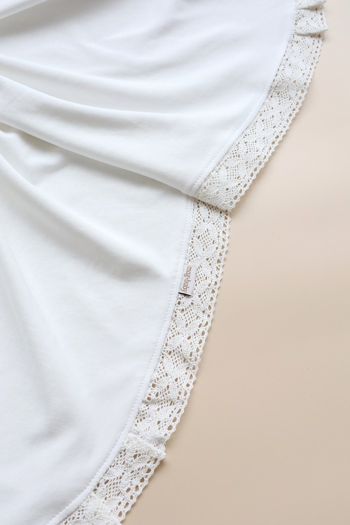 Пледи та конверти. Плед на виписку та хрещення "Wild flowers", Молочний Mag Baby 100700