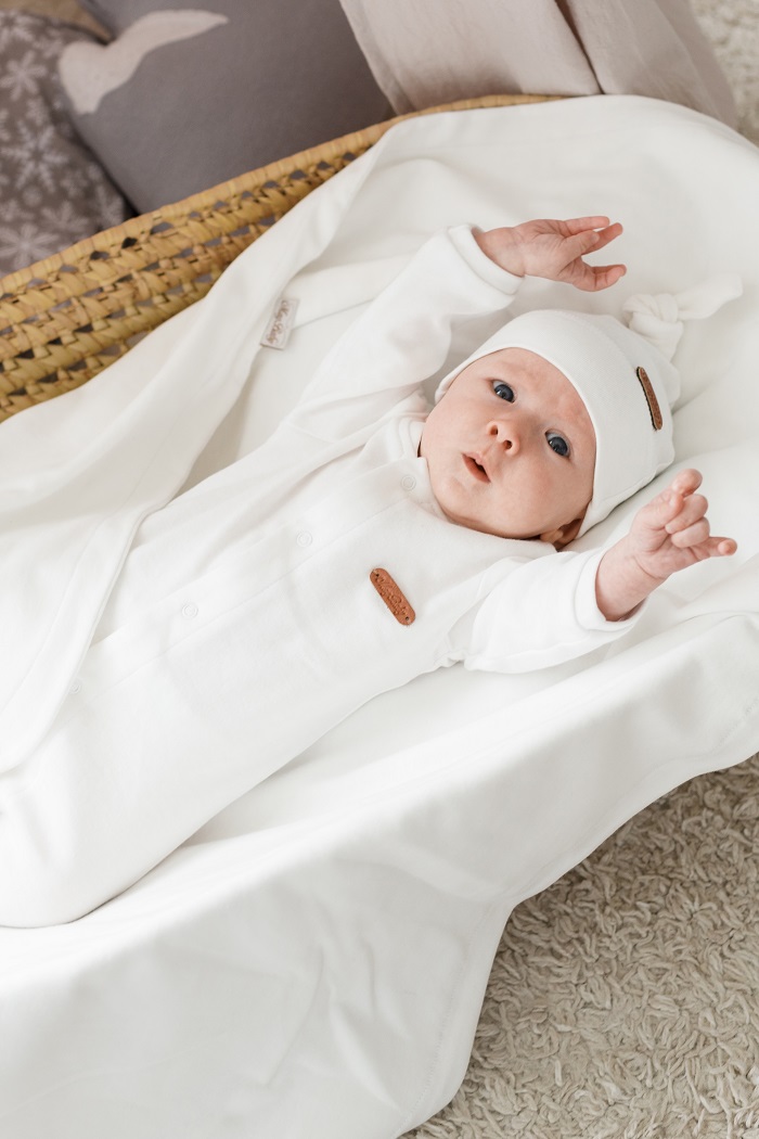 Пледи та конверти. Трикотажний плед "Liam", Світло-молочний 106034