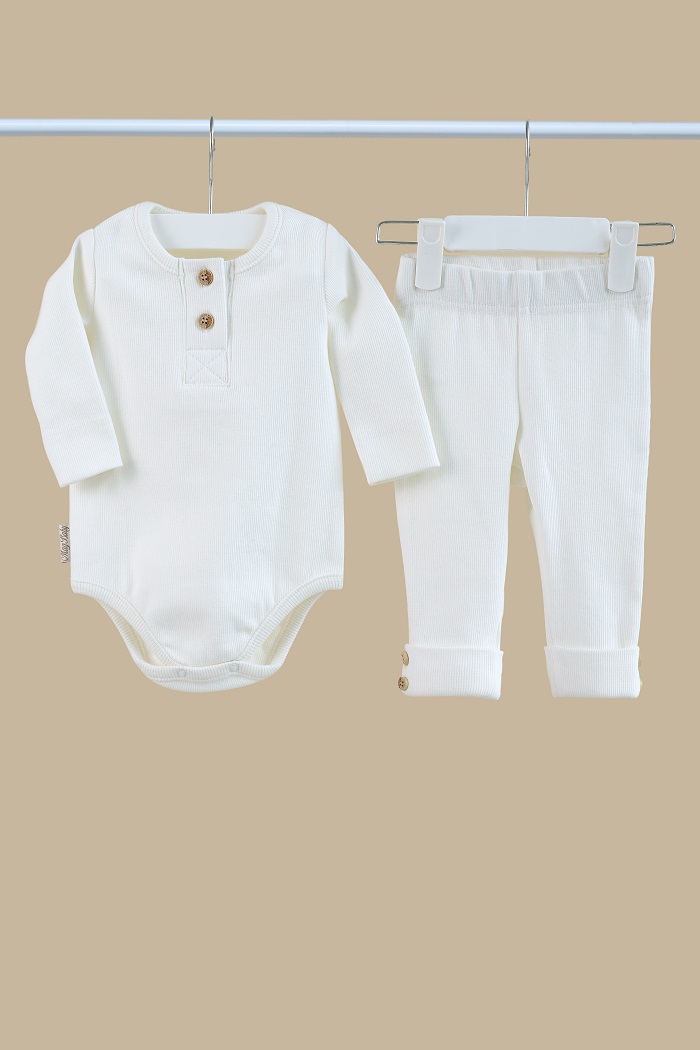 Комплекти. Набір боді з лосинами "Natural", Молочний 107185