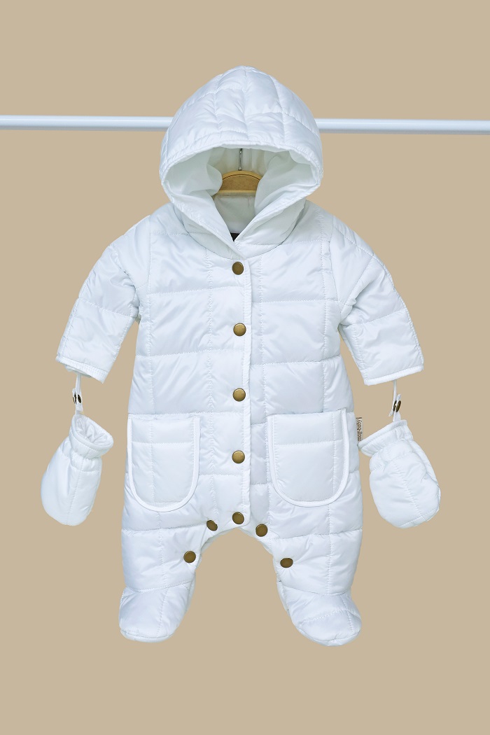 Верхній одяг. Стьобаний комбінезон "Stitch", Білий Mag Baby 112061
