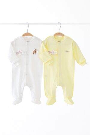 Чоловічок, повзунки. Комплект чоловічків "Abel", Молочний і жовтий Mag Baby 131730
