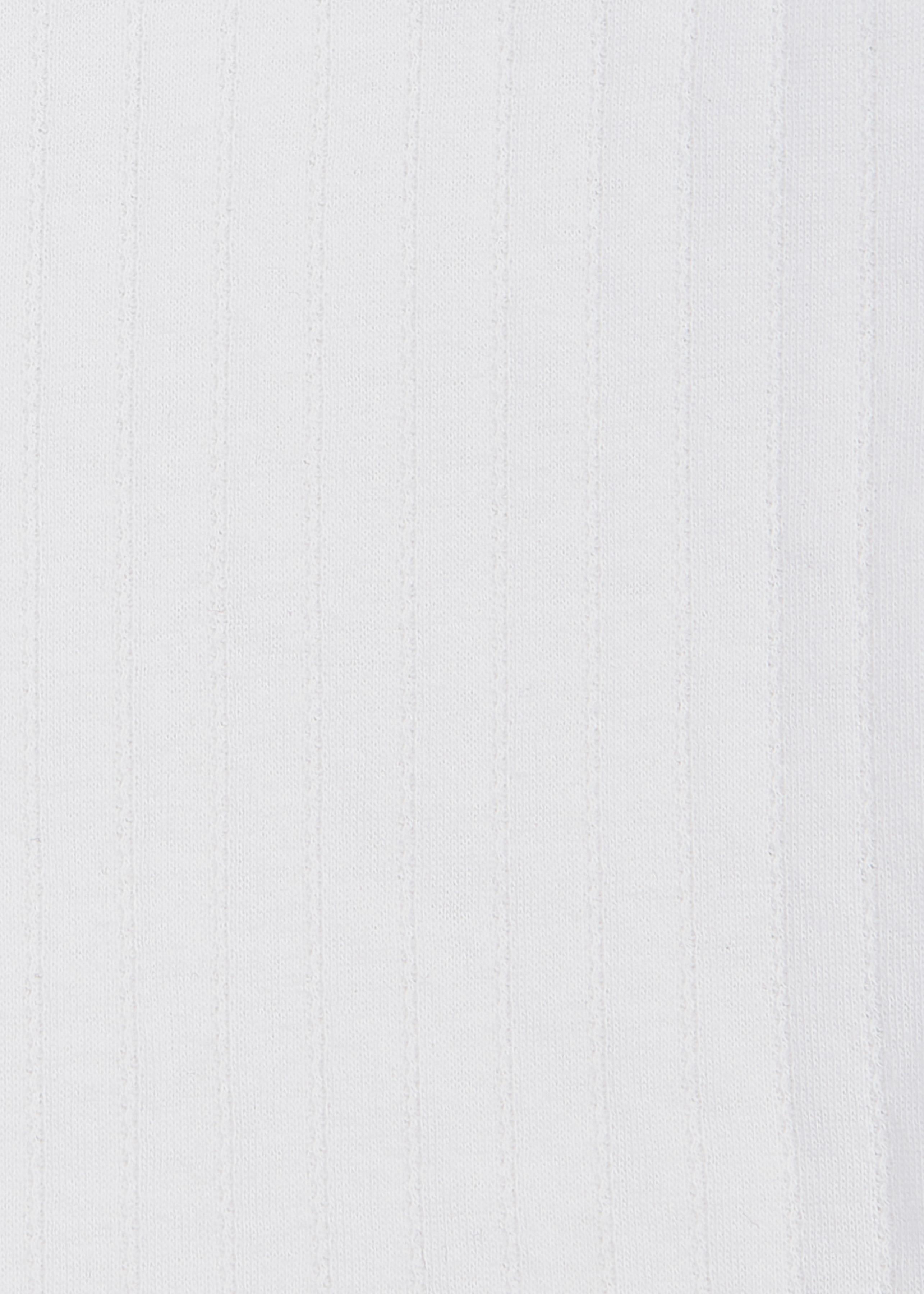 Боді і ромпери. Напівкомбінезон (боді) з довг. рук. білий на запах "Ажур" 1004B33