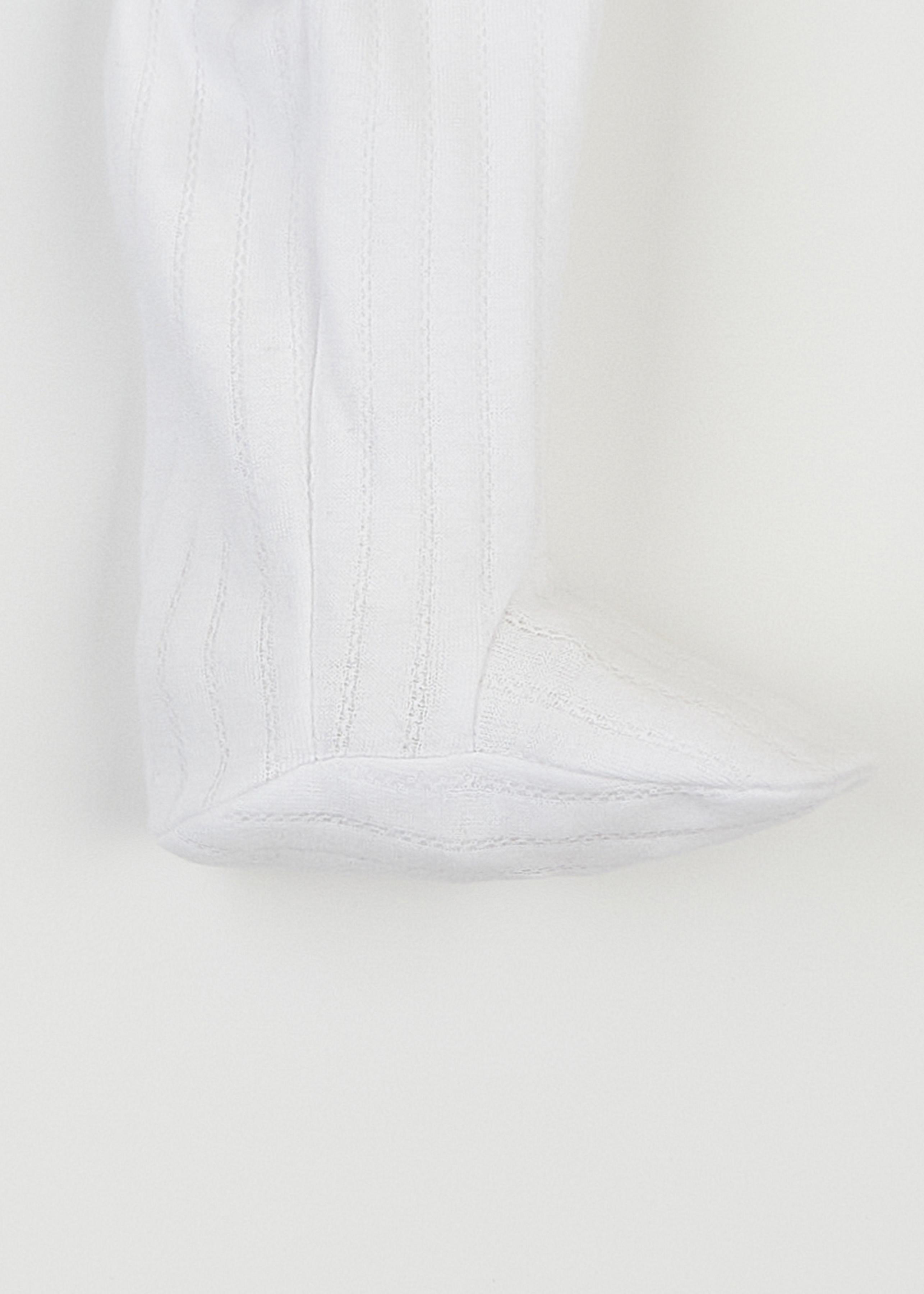 Чоловічок, повзунки. Повзунки ясельні білі бавовняні "Ажур" 1006C33