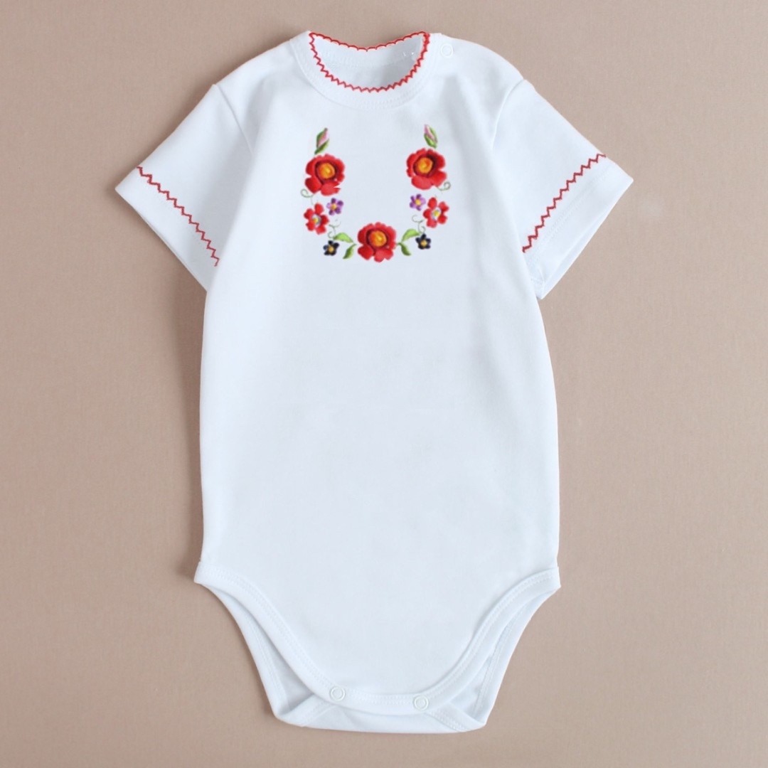 Боді і ромпери. Боді вишиванка для дівчинки д/р 10201-3