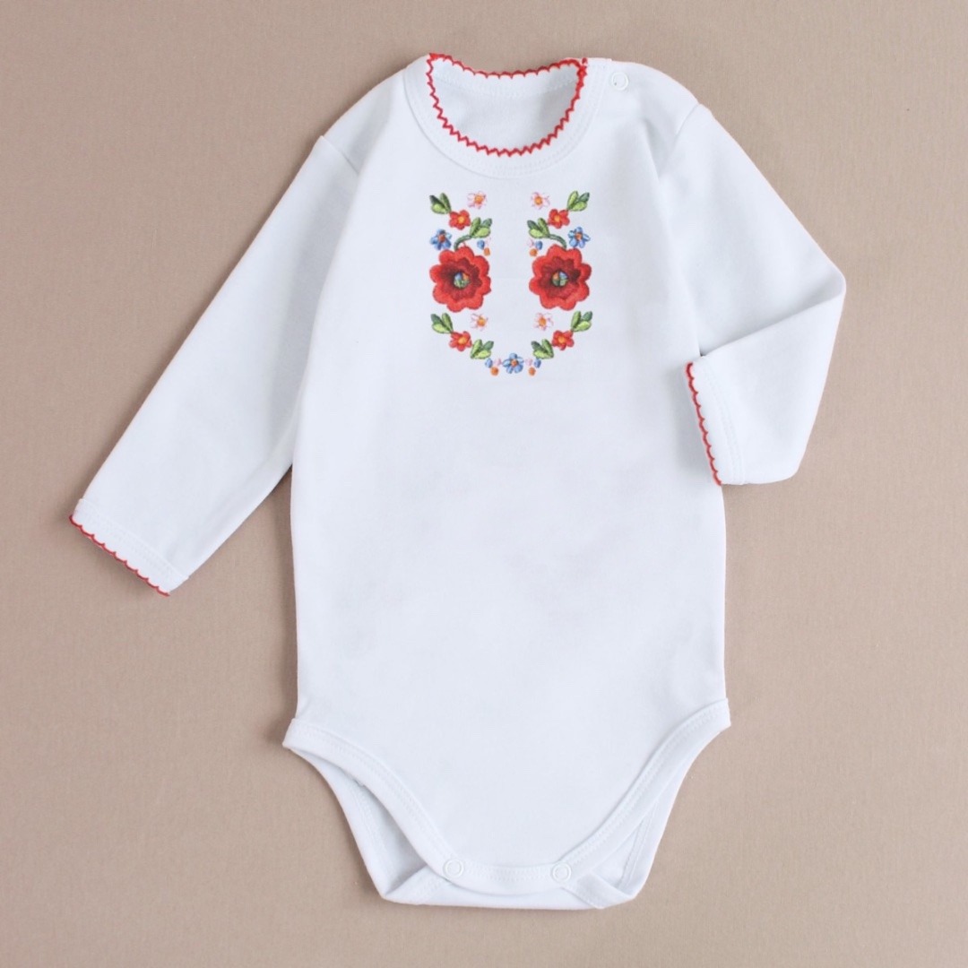 Боді і ромпери. Боді вишиванка для дівчинки д/р 10202