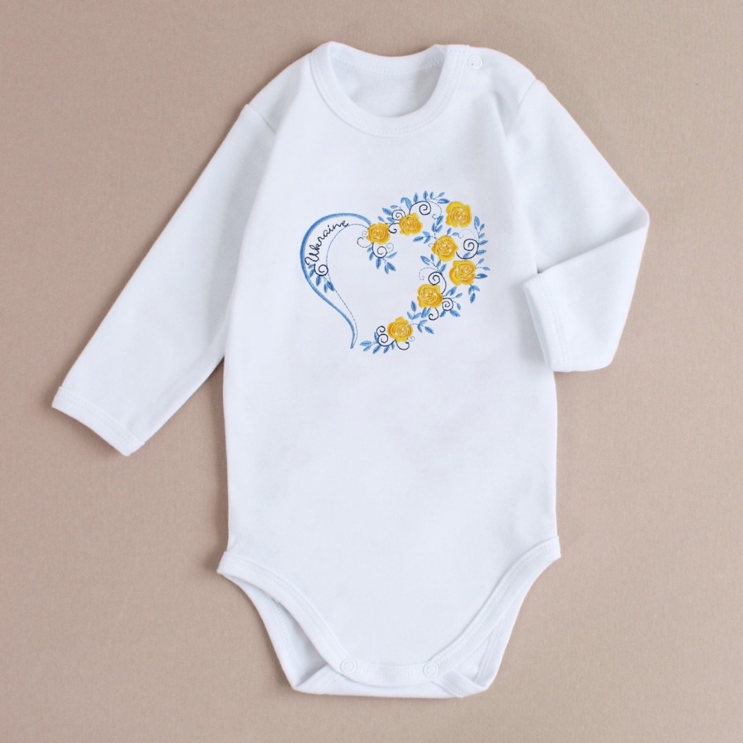 Боді і ромпери. Боді вишиванка для дівчинки д/р 11538-1