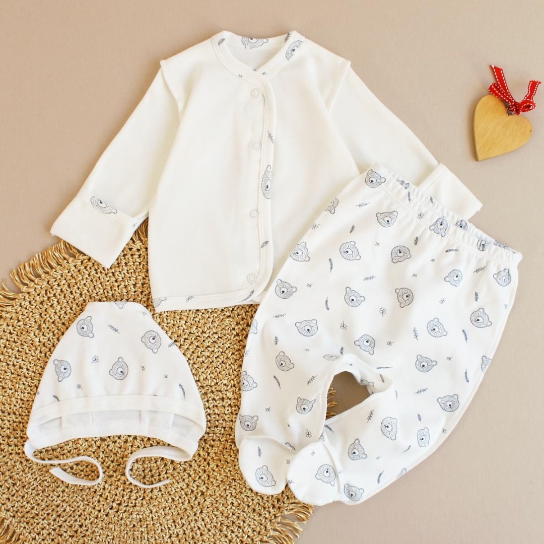 Комплекти. Комплект для хлопчика (кофта, штанці, шапка) 13867-2