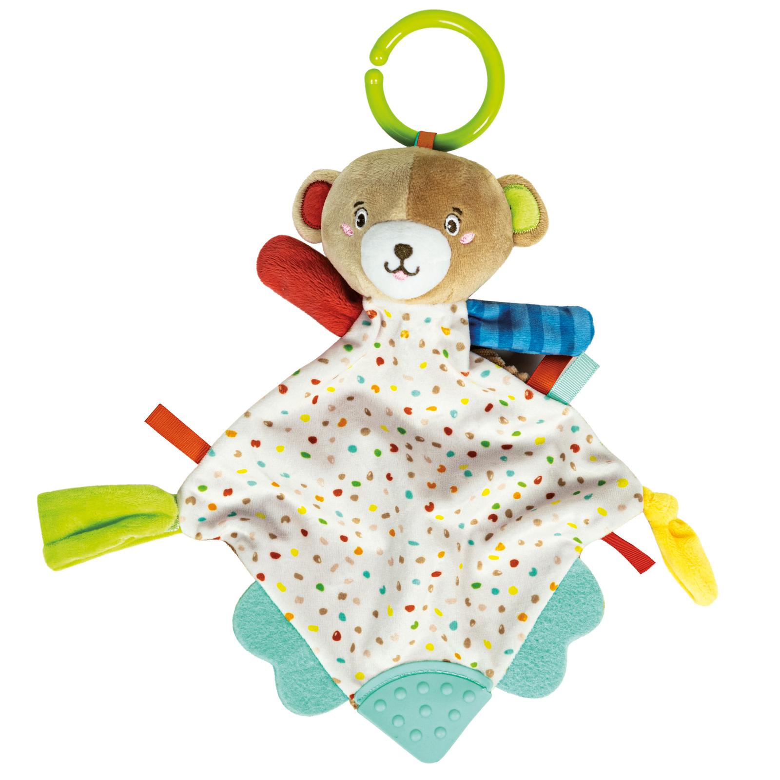 Іграшки для немовлят, розвиток й розваги. Іграшка-комфортер Clementoni "Lovely Bear" 17786