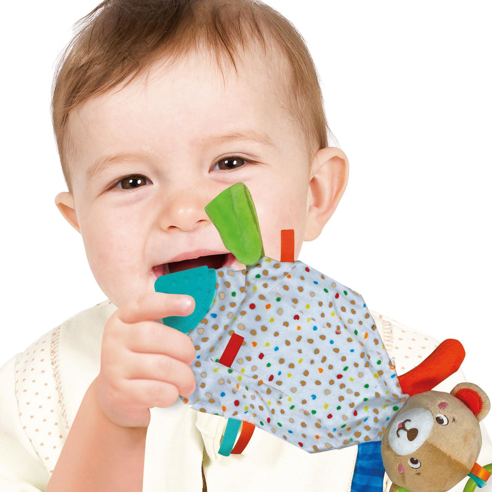 Іграшки для немовлят, розвиток й розваги. Іграшка-комфортер Clementoni "Lovely Bear" 17786