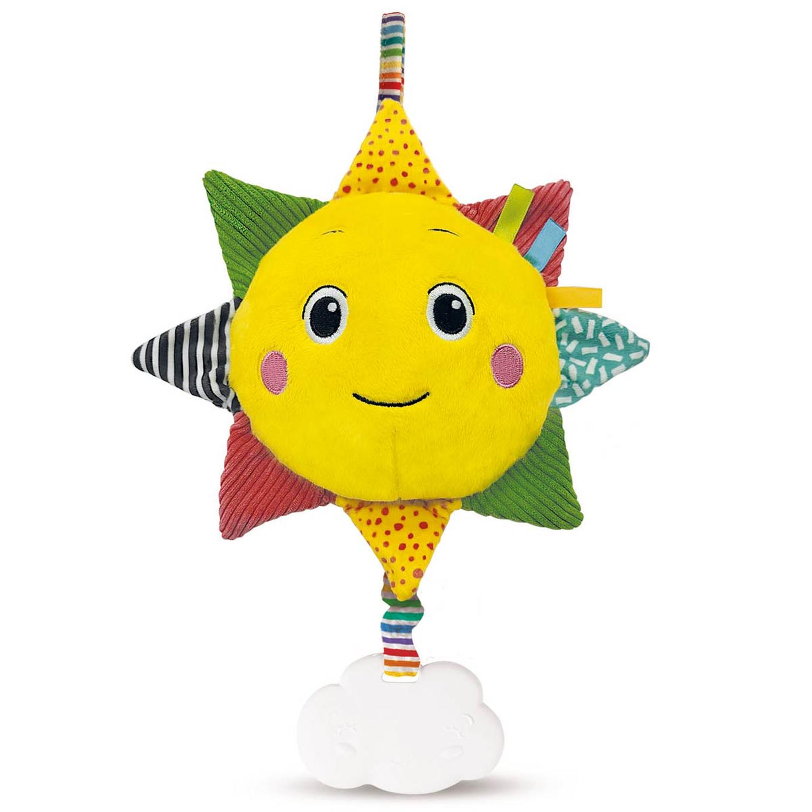 Іграшки для немовлят, розвиток й розваги. Іграшка музична на ліжечко Clementoni "Soft sun" 17795