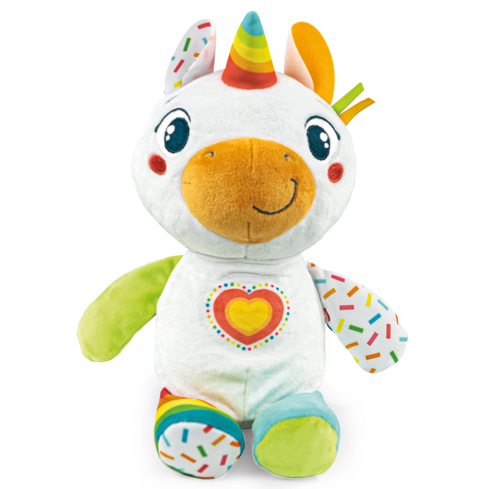 Іграшки для немовлят, розвиток й розваги. Іграшка м'яка музична Clementoni "My Little Unicorn" 17846