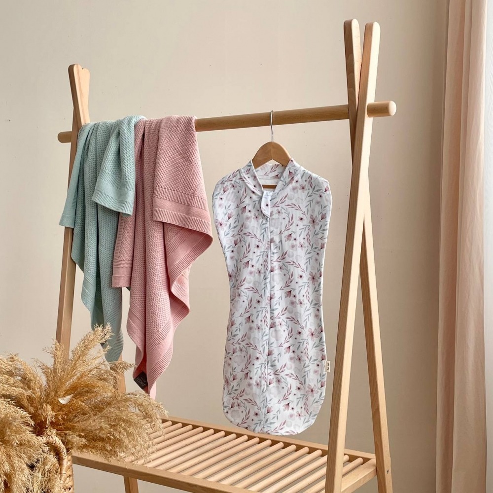 Підгузки та пелюшки. Європелюшка Квіти пудра 63х30 2327141